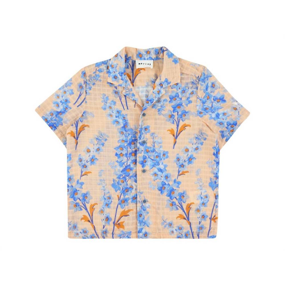 NEW MORLEY boy's sault shirt in nectarine